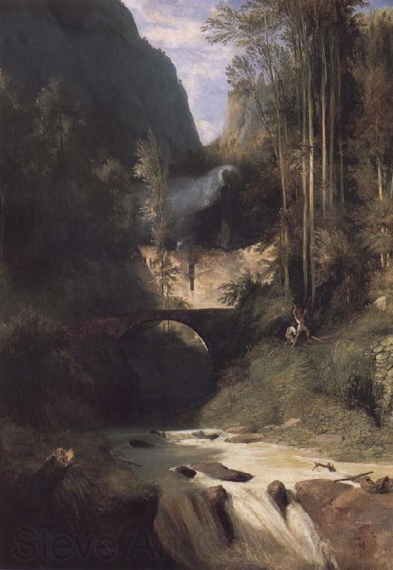Carl Blechen Gorge near Amalfi Spain oil painting art